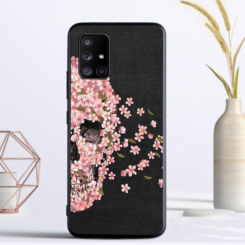 Mexican Skull Girl Tattooed Art Cover For Samsung Galaxy A13 A53 A11 A12 A32 A22 A52 A10S A41 A42 A33 A20E A30S A40 A21S Cases