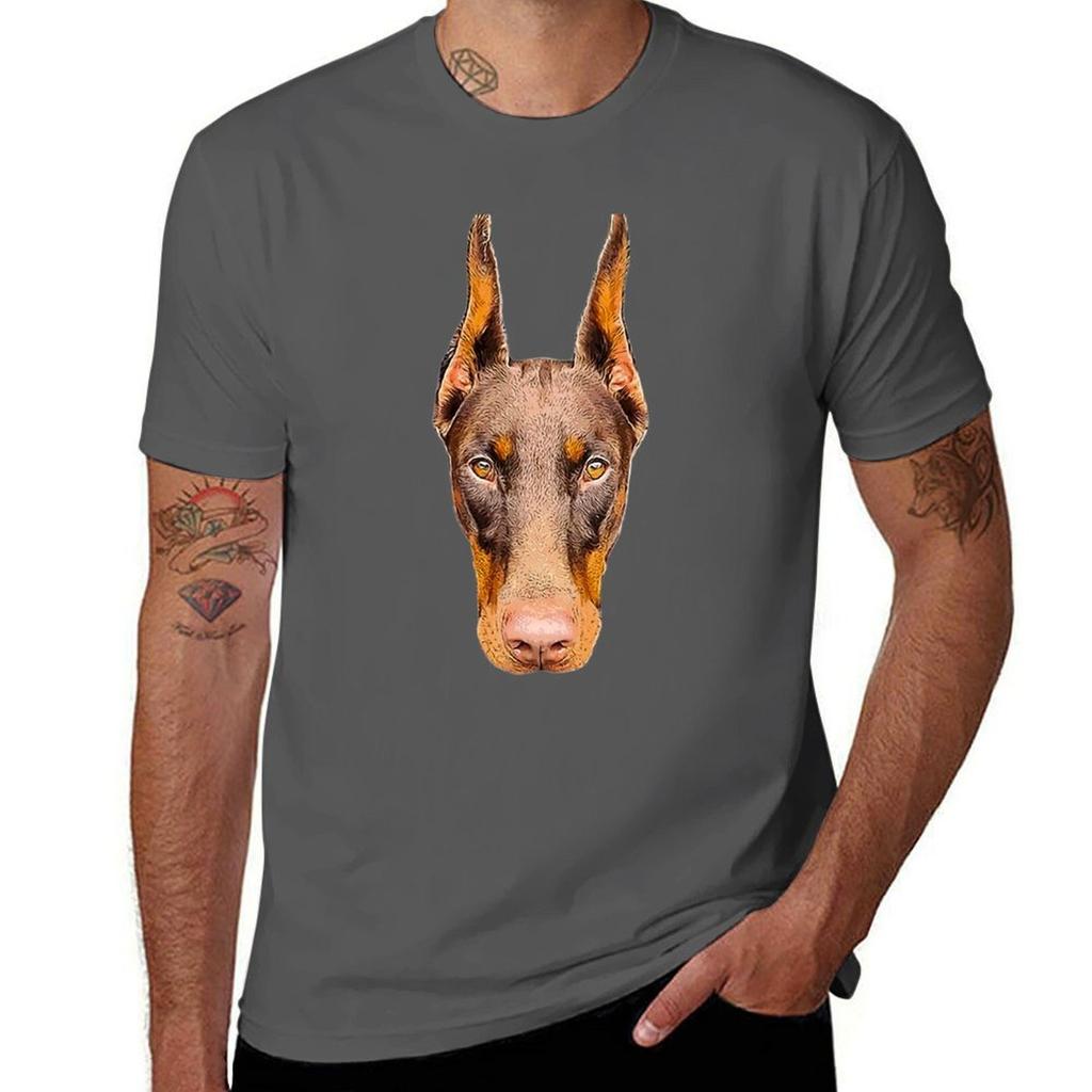 Doberunisex Head Art Tshirt Printed T Shirts For Unisex T Shirt Unisex 100 Cotton Luxury Brand Tshirt