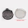 BVQ1 Hot 2026 For Benz 4pcs 75mm ABS Black Car Wheel Center Caps Rims Hub Caps For Mercedes Benz A B C E S CLA CLK ML GLK GLA GLB GLC