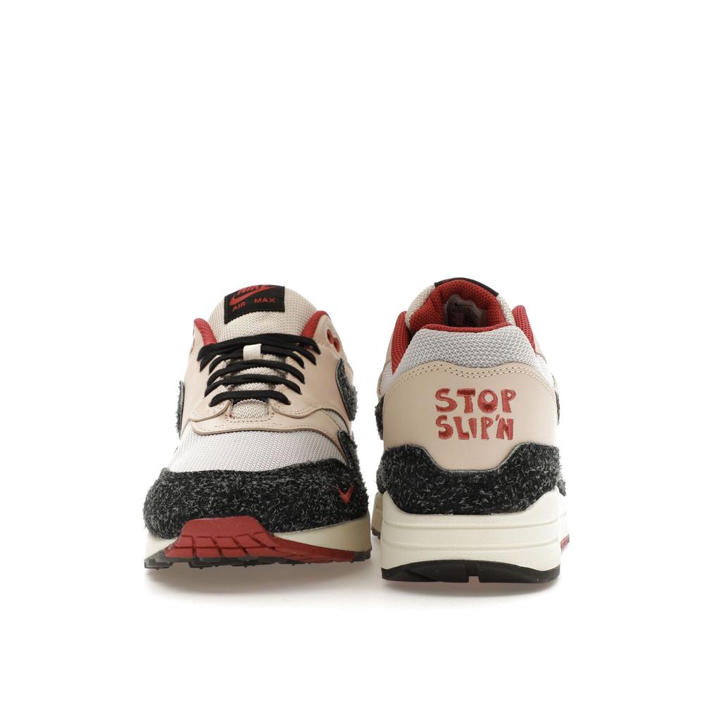 Nike Air Max 1 Keep Rippin Stop Slippin 2.0 Unisex Sneakers Cream Pearl-White Black FD5743-200