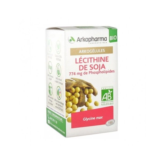 Arkopharma arkogélules lécithine de soja 150 capsules