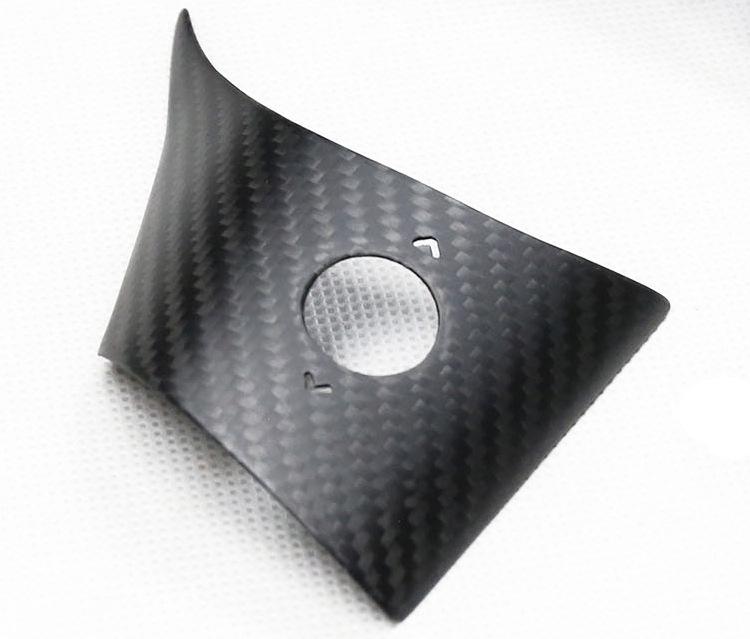Dry Carbon Fiber Steering Wheel Sticker for Tesla Model 3/Y