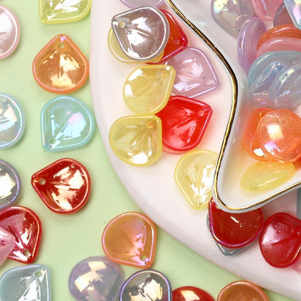 13,5*14,8 мм 20 шт. Акриловые AB цвета лепестки цветов бусины кулон DIY шпилька серьги браслет аксессуары для изготовления ювелирных изделий