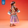 New Year's Clothing Children's Girls' Cheongsam Hanfu 2025 Autumn Collection Chinese Style Tang Style Top Coat Children's Checkered Clothing