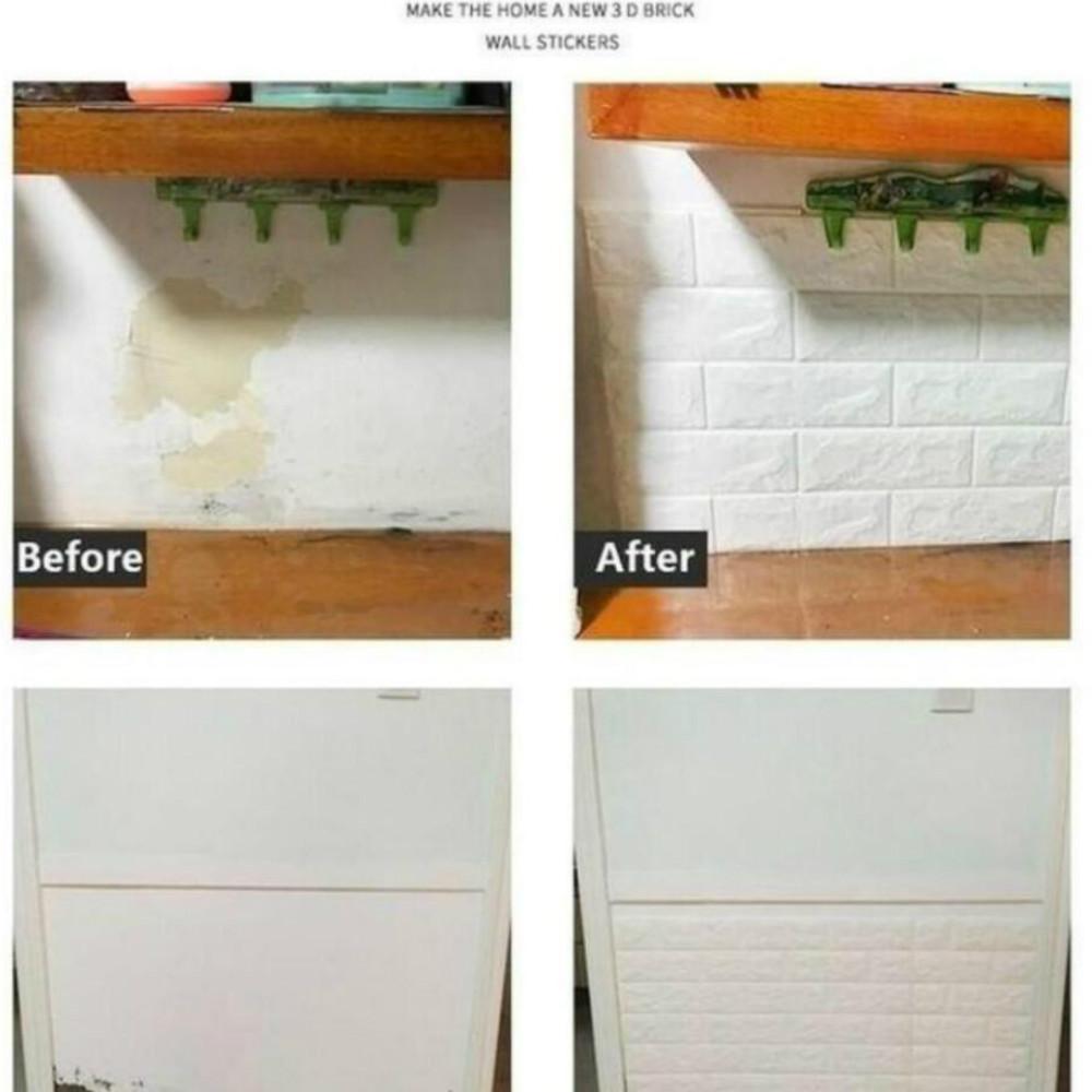 70*77 см 10/20 шт. 3D пенопластовые наклейки с имитацией кирпича для спальни водонепроницаемые обои