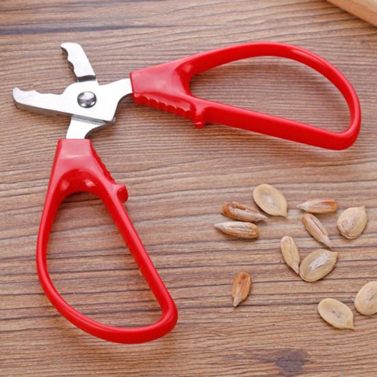 Ножницы-щипцы для взлома скорлупы орехов с эргономичной ручкой, многоразовый широко используемый инструмент «Щелкунчик» из нержавеющей стали