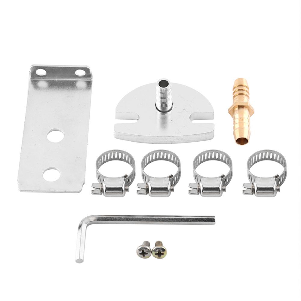 Adjustable FPR Aluminum Alloy Universal FPR Fuel Pressure Regulator with Gauge Hose 0‑140psi Adjustable FPR Pressure Regulator