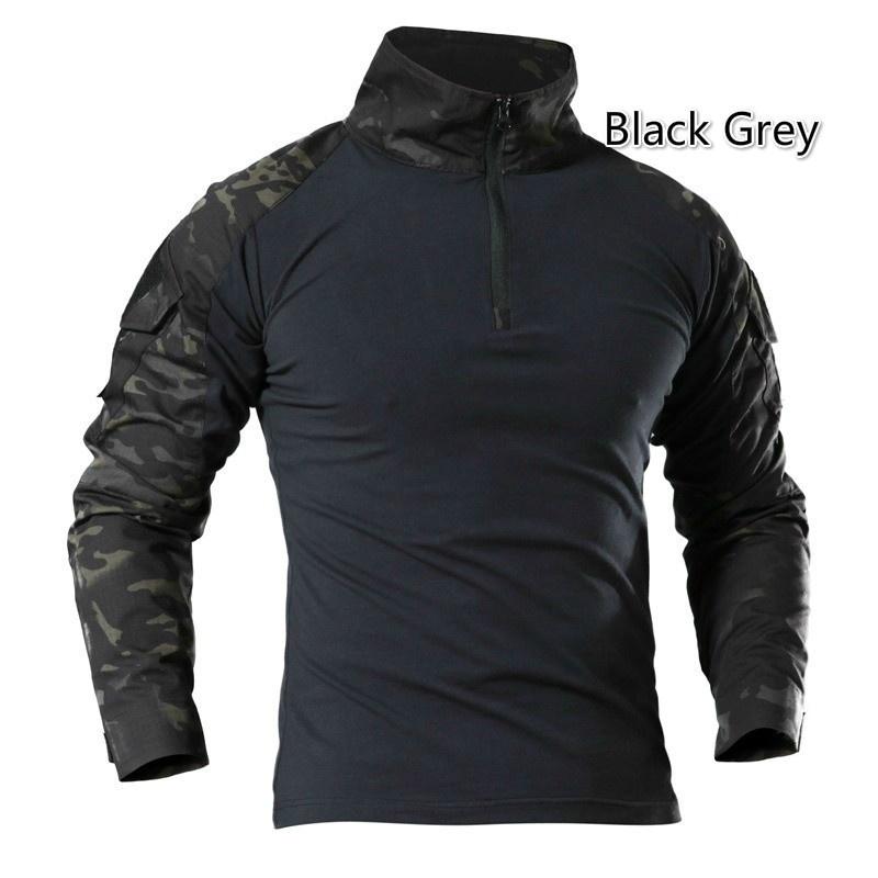 Камуфляжные мужские футболки, армейская боевая тактическая футболка, военные охотничьи уличные мужские футболки с длинным рукавом
