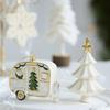 Plastic Christmas Decoration White Christmas Tree Ornament High-quality Xmas Baubles  Christmas