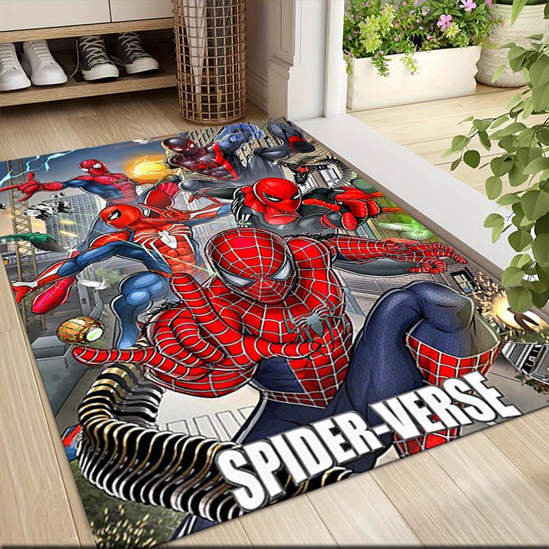 Spiderman Spiderverse Carpet Rug Soft Washable Antislip Home Living Room Sofa Mats Personalized Christmas Rug