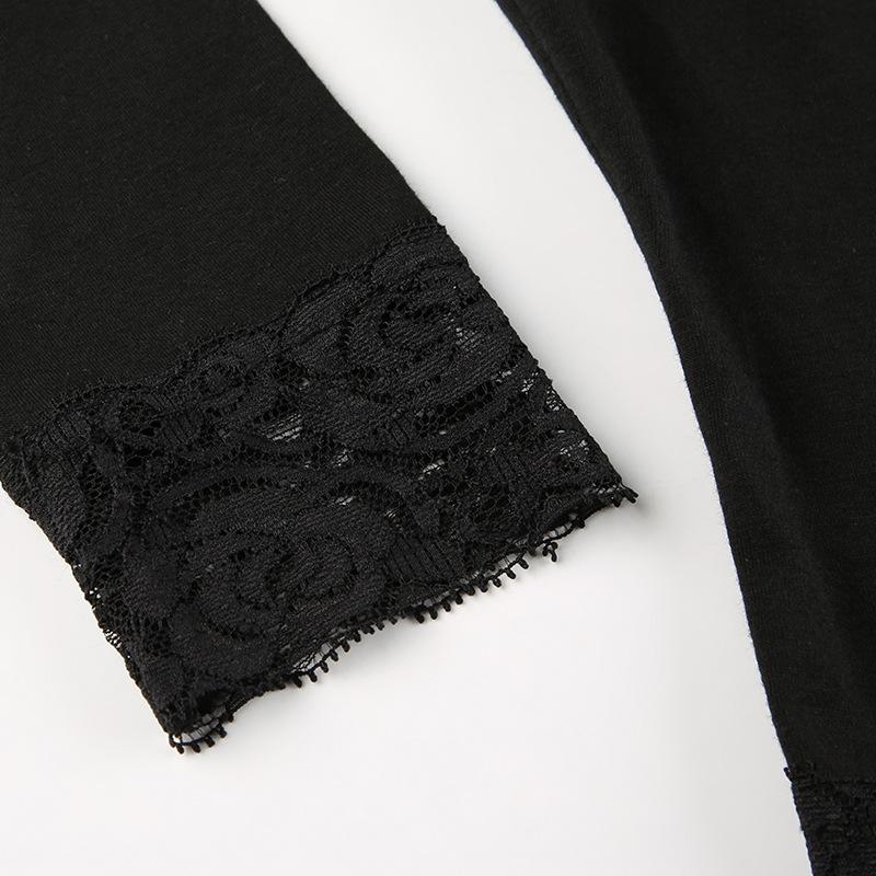 Футболка с графикой 2000-х годов, винтажная фея, гранж, женская, осенняя, с кружевной отделкой, с длинным рукавом, облегающие топы, одежда 2000 года, базовые футболки в стиле Харадзюку