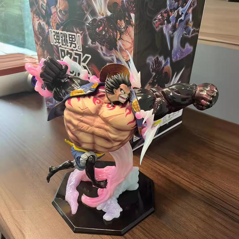 New Anime Periphery Solon Five Levels Nica Four Levels Bouncing Man Luffy Handmade Desktop Ornament Male Gift Toy