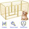 6 Panels Heavy Duty Dog Cage Foldable Metal Barrier Playpen Heavy Duty Dog Exercise Fence for Dog Cat Rabbit Pet Exercise