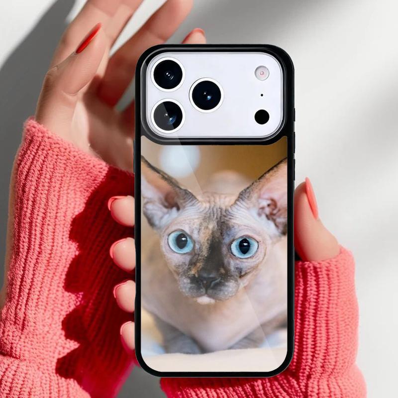 Чехол для телефона Сфинкс Кошка Сфинкс для iPhone 17 Air 16e 15 14 13 Pro Max Задняя крышка для 12 11 Pro Coque