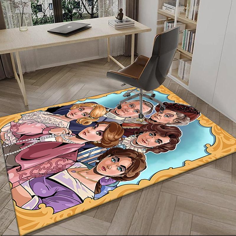 Downton Abbey Characters Carpet, Kitchen Rugs, Yoga Mat, Non-Slip Mats, Rug for Bathroom, Living Room bedroom, Camping Rugs Christmas Gift