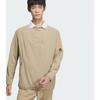 Adidas Golf Golf Windlady Long Sleeve Polo Shirt Im6422 Beige