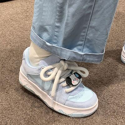 Высококачественные взрывные туфли-хлебушки для щенков летние студенческие универсальные кеды для уличной съемки повседневные маленькие белые туфли женские