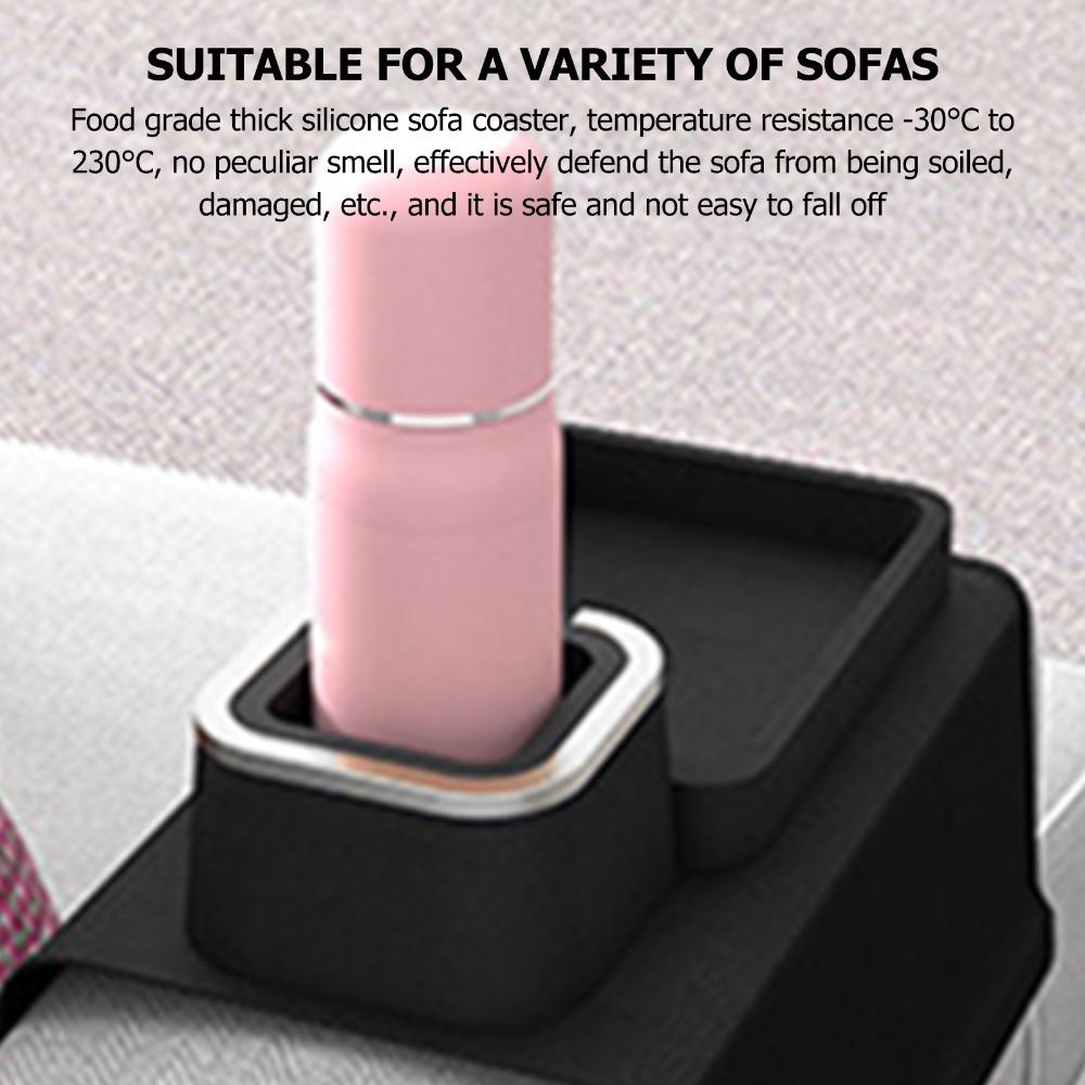 42.5*32cm Silicone Drink Caddy Sofa Beverage Support Watching Movie Coffee & Milk Tea Storage