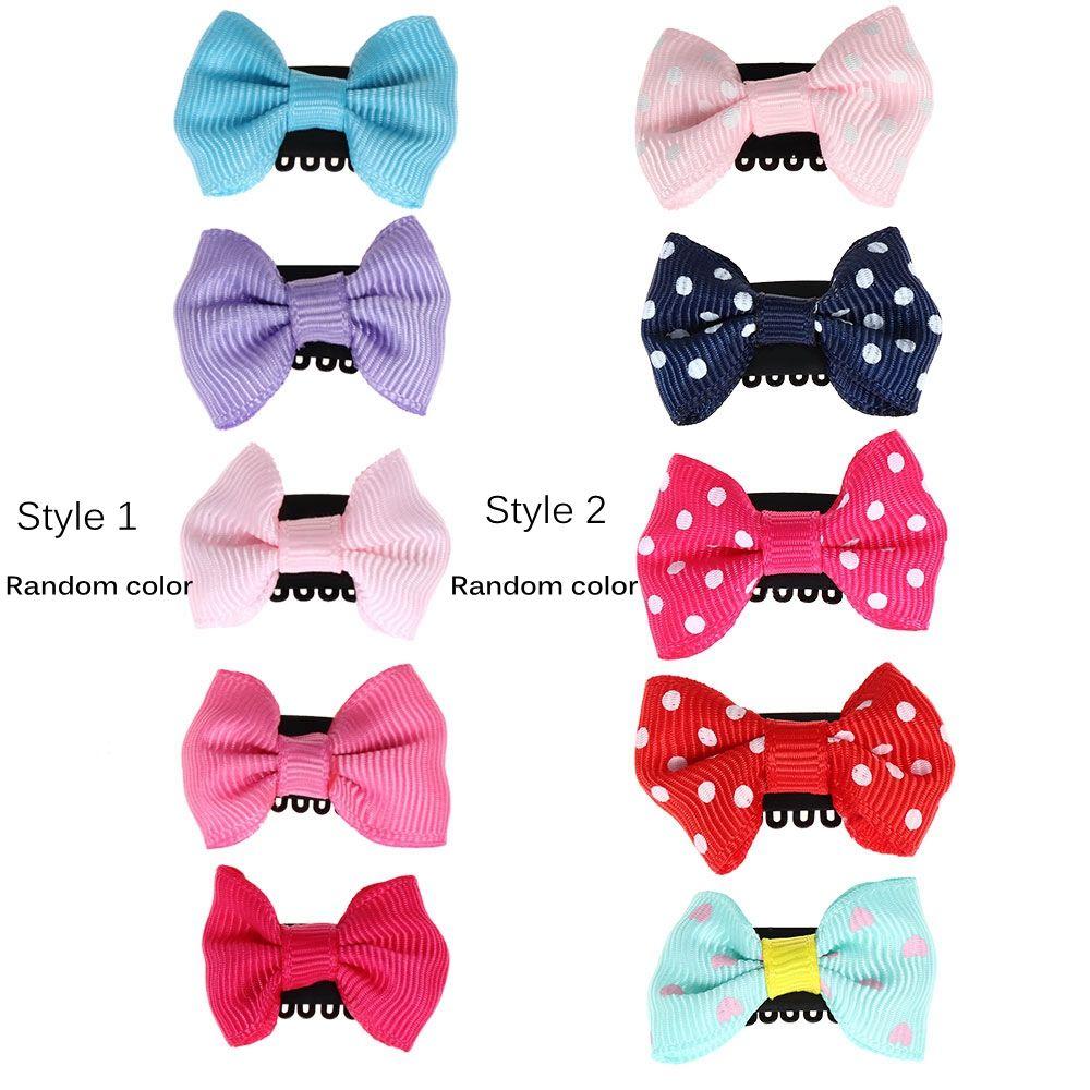 5PCS Kids Girl's Fashion Newborn Infant Bow Headwear Baby Hairpin Mini Hair Clip
