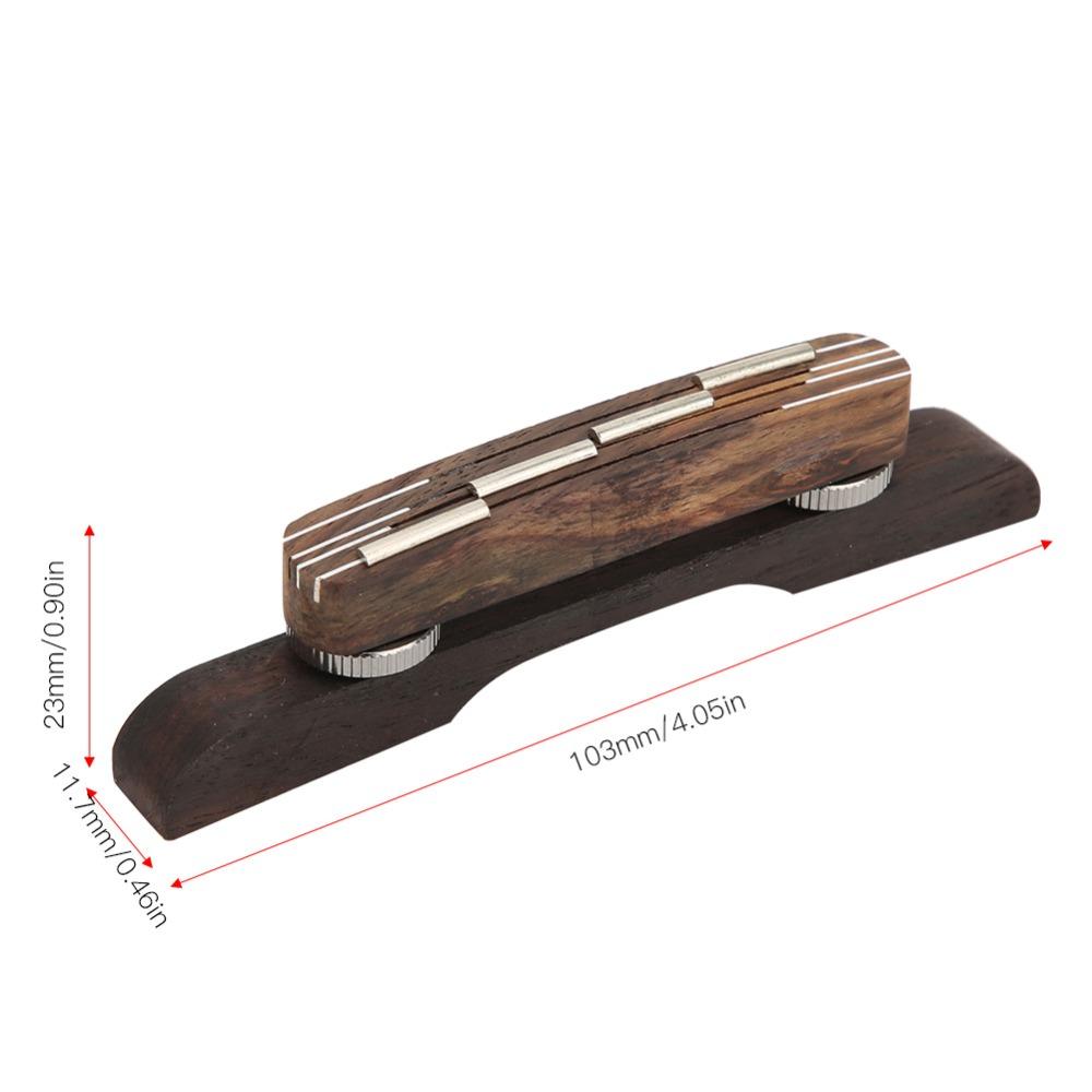 Rosewood Material Rosewood Bridge Wooden Color 4-String Bridge For 4-String Mandolin