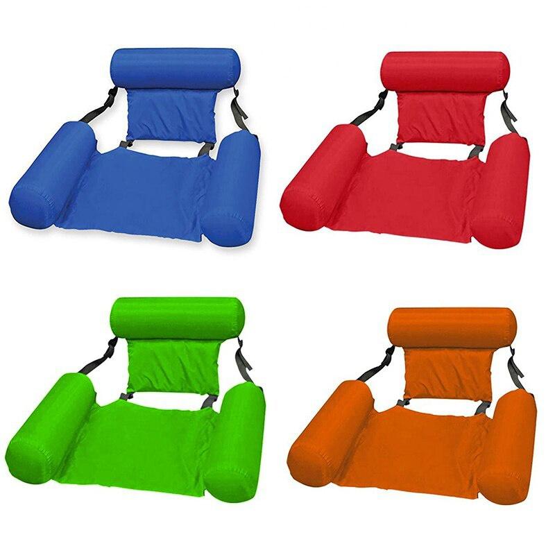 New PVC Summer Inflatable Foldable Row Swimming Pool Water Hammock Air Mattresses Bed Beach Water Sports Lounger Chair