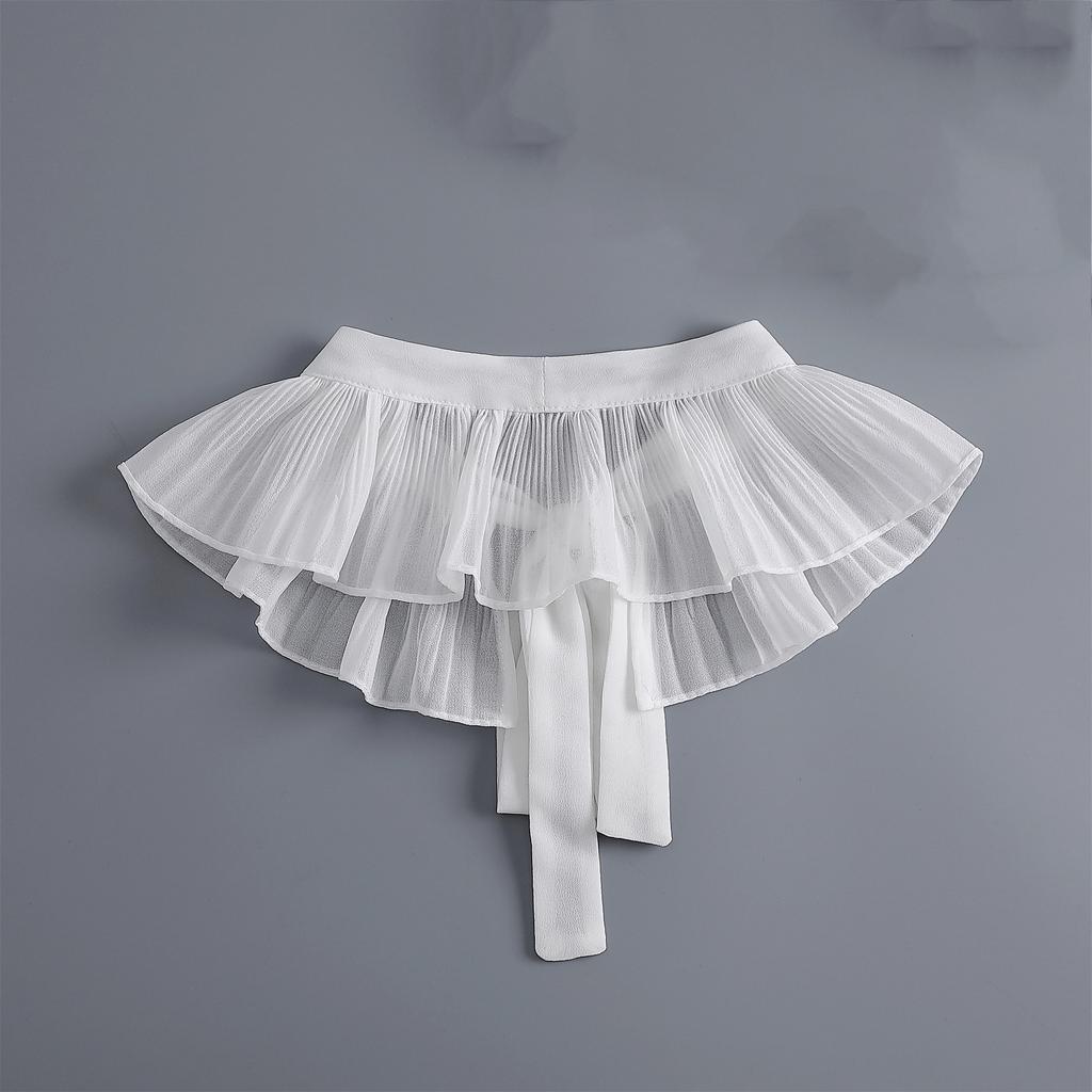 Летнее платье с кружевным цветочным воротником, съемный воротник, декоративная съемная одежда, накидка на плечи, накидка с ложным воротником