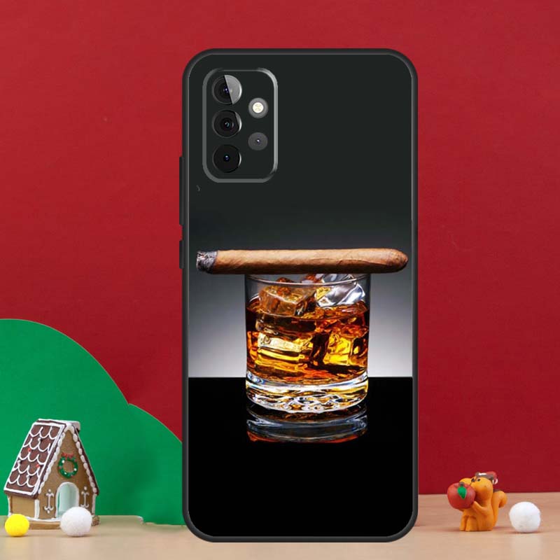 Кейс для напитков с виски и льдом для сигар для Samsung Galaxy A56 A33 A13 A36 A23 A52 A32 A12 A54 A34 A14 A16 A53 A15 A35 A55 A17