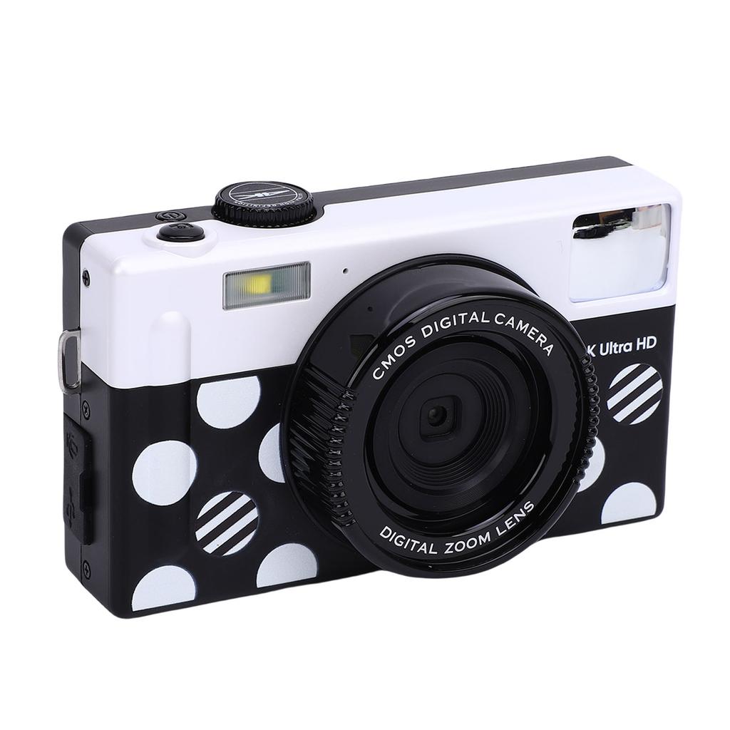 4K Digital Camera for Photography Auto 6 P HD Camera with 10 Filters Front Flash 3 Inch Screen