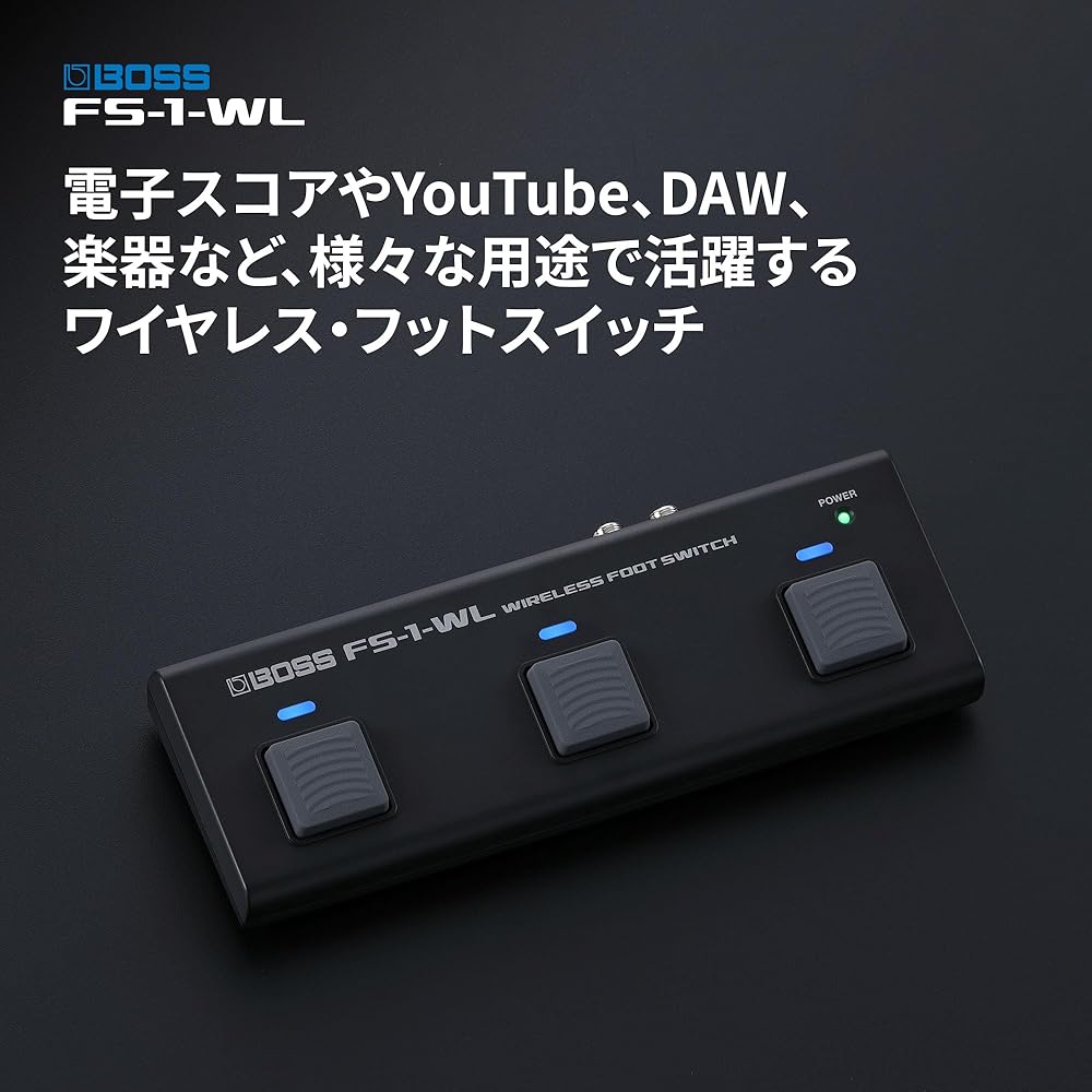 BOSS Boss Wireless Footswitch FS-1-WL Electronic Score/DAW Software/Wireless Operation Bluetooth ...