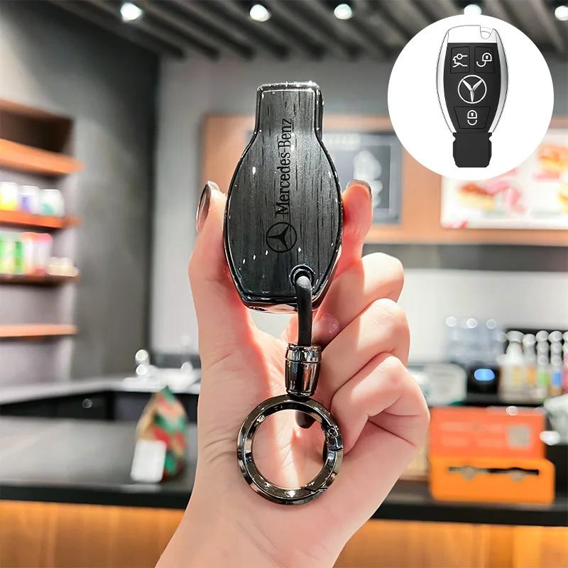RPO5 Car Remote Key Case Cover For Mercedes Benz A C E S G Class GLC CLE CLA GLB GLS W177 W205 W213 W222 X167 AMG