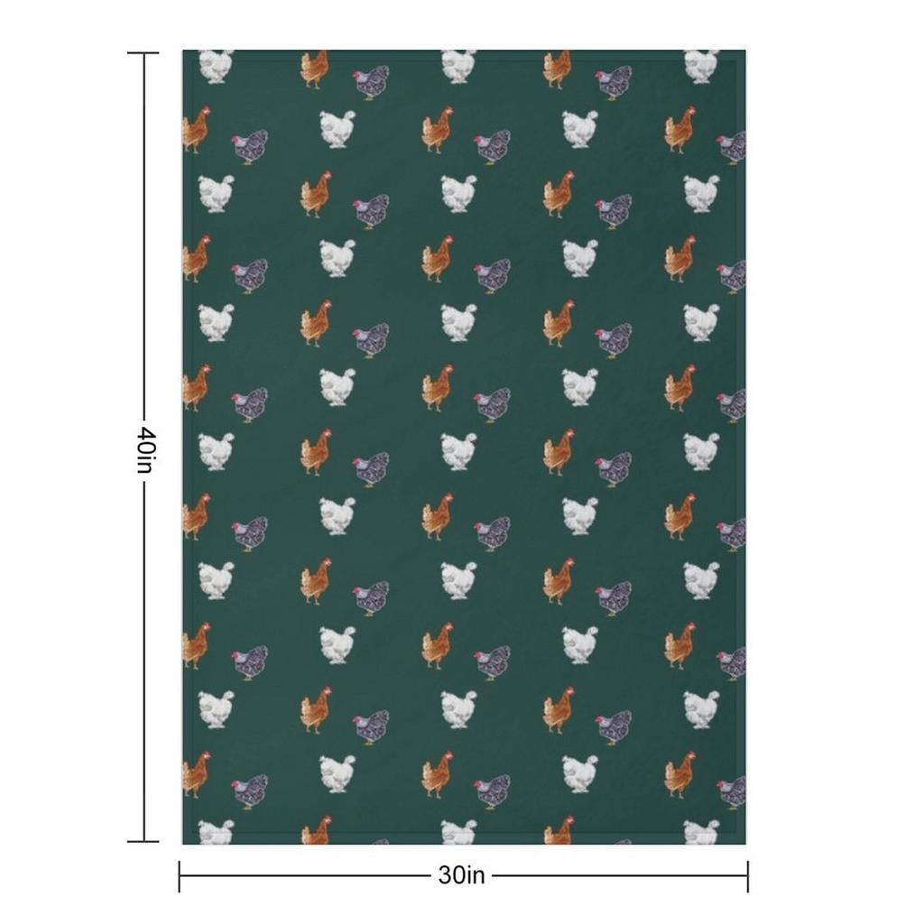 Посмотрите на всех этих цыплят Плед-накидка на диван Большой теплый для зимы Фланелевые одеяла