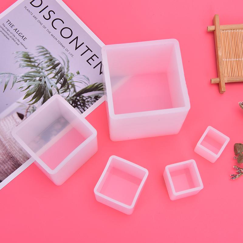 1 шт., силиконовая форма для свечей в форме куба, квадратная форма для поделок из гипса