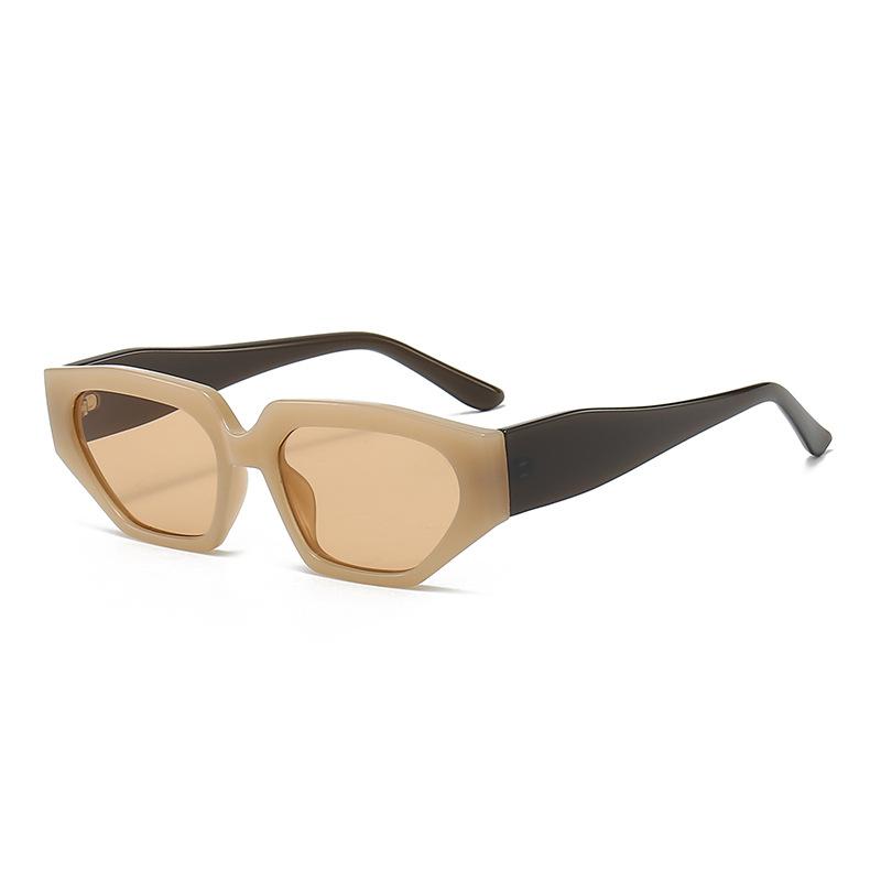 New European and American Internet celebrities cat eye sunglasses women irregular personality trendy sunglasses party small frame glasses