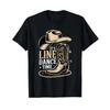 Время для line dance Т-shirt в стиле вестерн, винтажная, стираная, дизайнерская одежда, унисекс, повседневная уличная одежда, мягкая