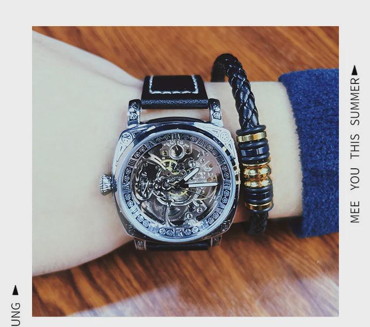 Мужские автоматические панк-часы Duke of Lorraine 8837 из нержавеющей стали