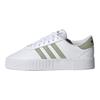 adidas Neo Court Bold Нескользящие Прочные Низкие Кеды для Скейтбординга Женские Кроссовки Бело-Зеленые FY9995