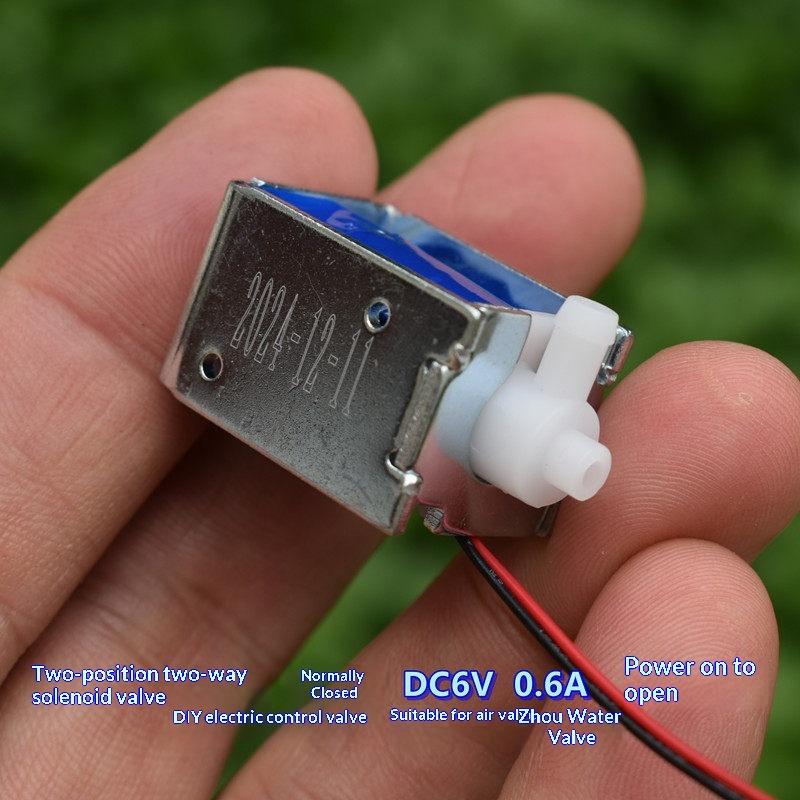 1/5Pcs Normally Closed Mini Air Solenoid Valve Dc 5V/6V Mirco 2-Position Water Valve Electrically Controlled Valve