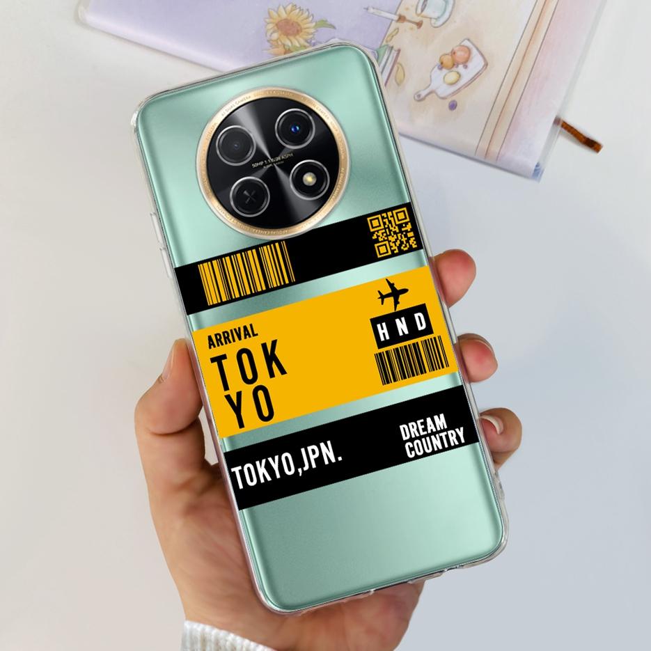 For Huawei Nova Y91 Case STG-LX1 STG-LX2 Cute Fashion Painted Cover Soft Slim Phone Case For Huawei Nova Y91 Y 91 NovaY91 Bumper