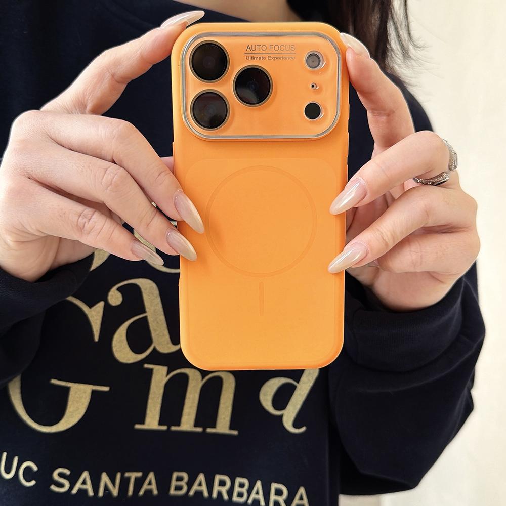 Оригинальный матовый чехол из жидкого силикона с защитой для линз для iPhone 17 Pro 16 15 Pro Max с поддержкой MagSafe