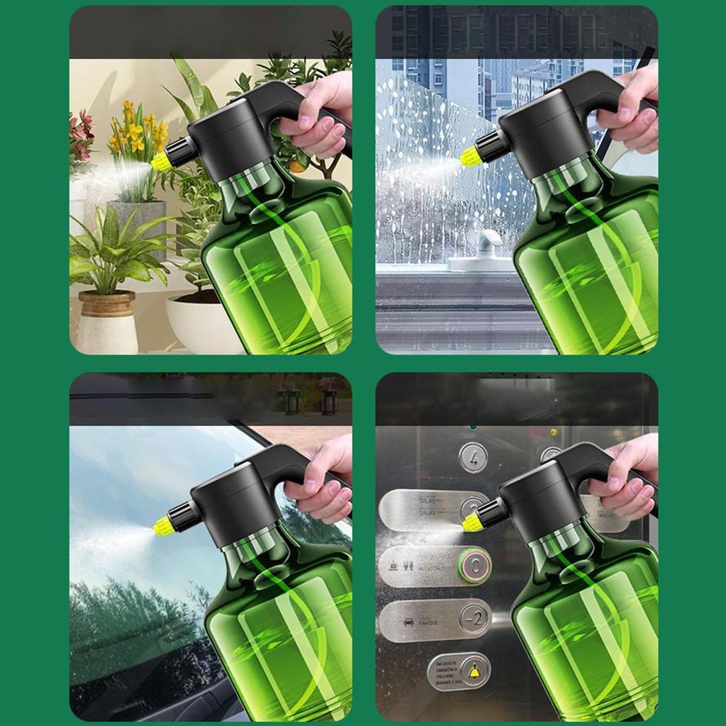 Battery Sprayer 3000ml Rechargeable Battery Garden Sprayer 1500mAh Adjustable Atomizer Bottle Washer For Outdoor Indoor Cleaning