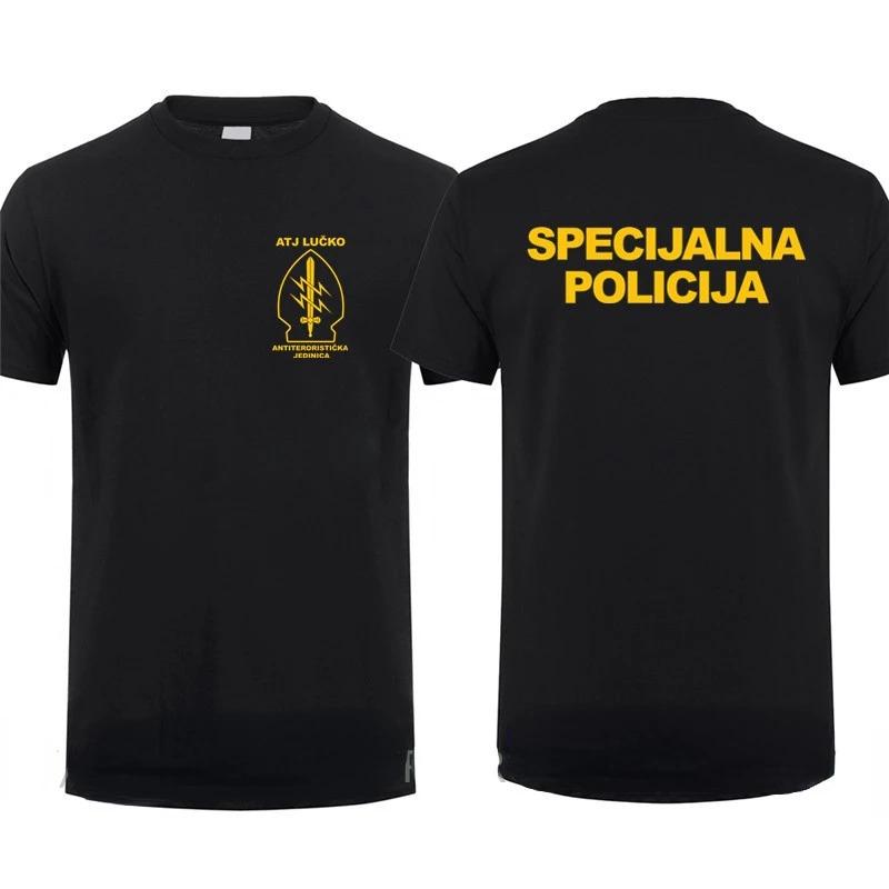 Croatian Counter Terrorism Special Unit Force Tshirt Man Men Short Sleeved Tops Tee Shirt Summer Casual Short Sleeve