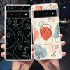 Абстрактная Линия Лицо Женщины Чехол для Телефона для Google Pixel 9 8 7 6 5 4 XL Силиконовый 7A 6A 5A 4A 3A XL Pro 5G Прозрачный Корпус