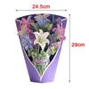 3D Pop Up Flower Greeting Cards Multi-Style Bouquet Birthday Card Postcard Gifts