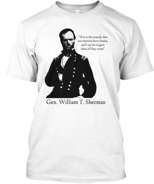 Gen. William T. Sherman Appearal Tee T shirt Made in the USA Size S to 5XL