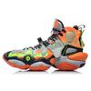 Li Ning Нескользящие Легкие Высокие Винтажные Баскетбольные Кроссовки Мужские Флуоресцентный Глазурь Оранжевый Коробка В Комплекте AGBP137-12