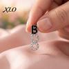 Fashionable Holiday Statement Jewelry 1 Pair Halloween BOO Earrings for Women, Sparkly Rhinestone Boo Unique Festive Theme Letter Stud Earrings,