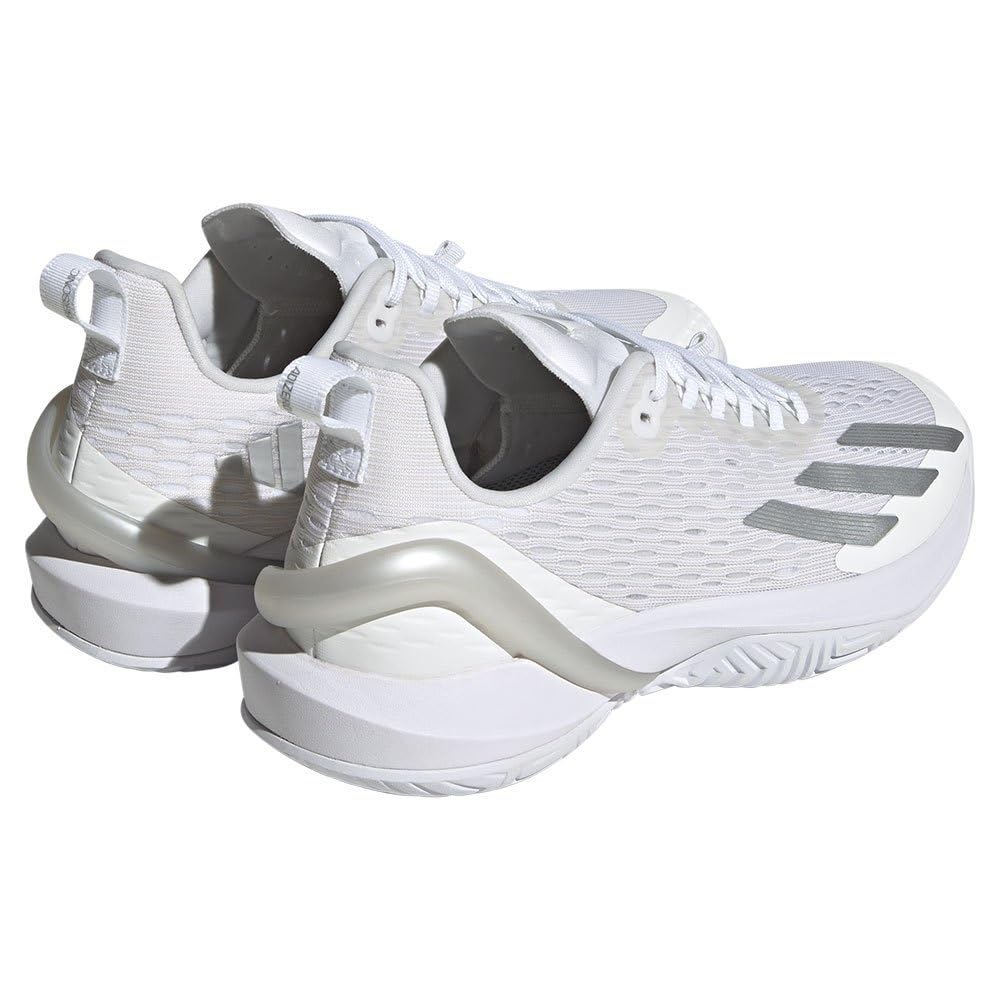 Теннисные туфли Adizero Cybersonic Tennis LPE50 Footwear One cm [Adidas] женские белые/серебристые металлик/серые (ИГ9516) +24,5