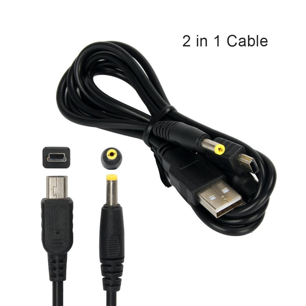Зарядный кабель USB 1,2 м для PSP 1000 2000 3000, кабель для передачи данных USB, сменный шнур для Playstation 2, разветвитель 2 в 1