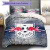 Постельное белье с узором RB Leipzig, Декор для дома, Подарок на день рождения (1 пододеяльник + 2 наволочки, без наполнителя)