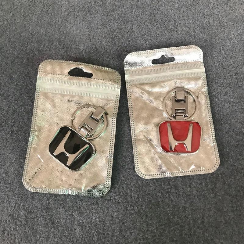 CPL1 1Pcs Car Logo Keychain Metal Key Rings Accessories For Honda Civic Fit Jazz Accord Pilot CRV Odyssey Passport City Shuttle HRV